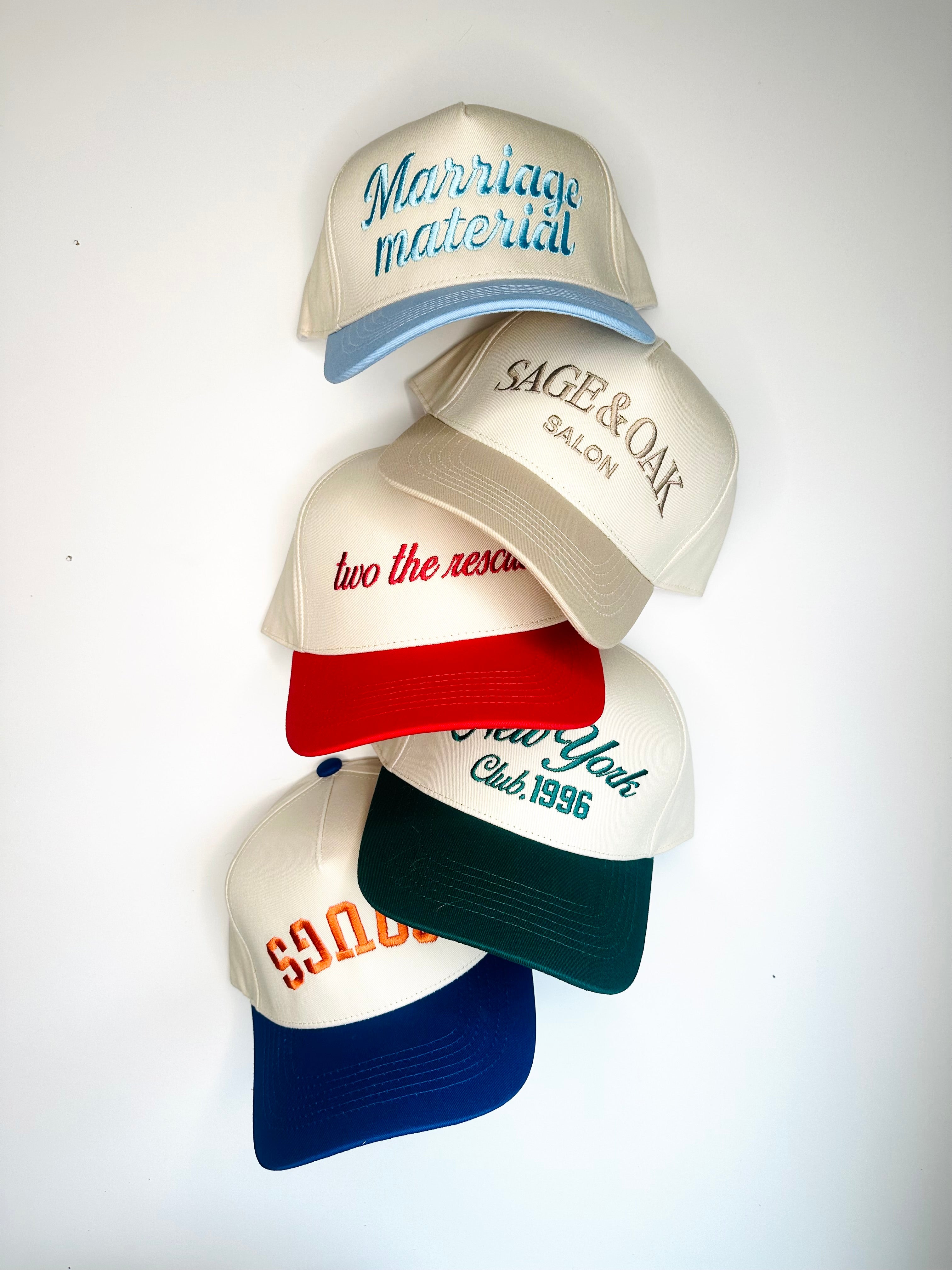 50 blank hats/ Devry Jay